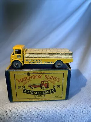 🔥 A Moko Lesney Matchbox No.51 Albion Chieftain 1958 W/ Original Box • $84.99