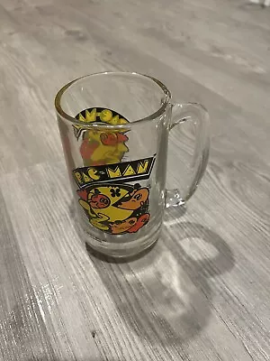 Vintage Pac Man Ghosts Arcade Mug Glass Cup Beer Stein Bally Midway 1982 Pacman • $12.99