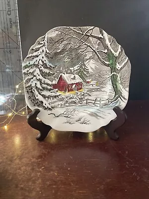 English Staffordshire Welcome Home 6 3/4 Inch Plate J&G Meakin • $9