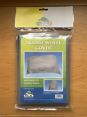 £14.95 • Buy Tough Seasonal Double Wheel Cover Twin Axle Waterproof 120mm Caravan Motorhome
