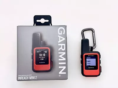 Garmin InReach Mini 2 Satellite Communicator - Flame Red - Functions Perfectly • $225