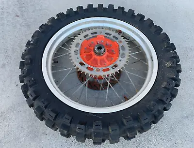 1991 KTM 540 DXC Rear Wheel MX EXC 1992 D-XC Back Rim With Tire • $299.99