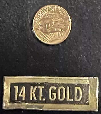 Miniature Saint Gaudens Gold Coin 14 K • $100