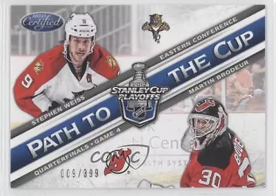 2012 Certified Path To The Cup Quarterfinals Martin Brodeur Stephen Weiss HOF • $2.66