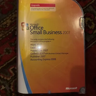 Microsoft Small Business 2007 (Retail) (1 User/s) - Upgrade For Windows. VG+ • $18.99