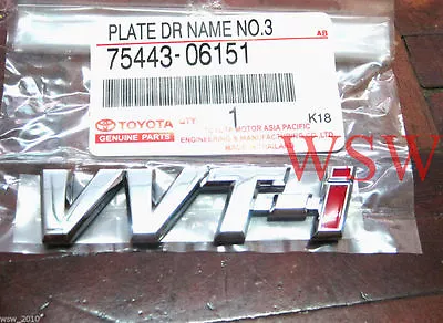 For VVTI VVT-i Toyota Racing Badge Decal Logo Sticker JDM NEW!! GENUINE PARTS • $19.99