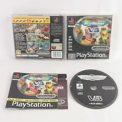 Micro Machines V3 PS1 PlayStation 1 Complete PAL • £11.99