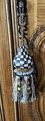 MacKenzie Childs Pear Tassel Courtly Check Retired Rare Vintage • $87.98