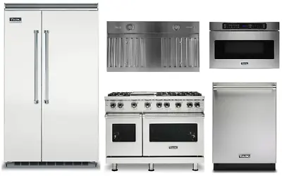 Viking Professional 48  Range And 48  Refrigerator Dishwasher Hood Microwave • $26334