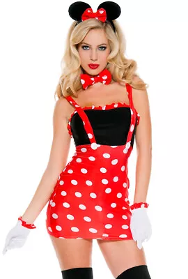 Womens Sexy Minnie Mouse Adult Retro Costume • $44.99