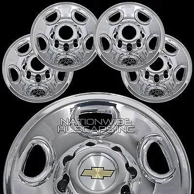 $89.99 • Buy 4 CHROME Express Van 16  8 Lug Wheel Skins Hub Caps Rim Simulators Center Covers
