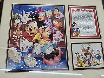 Mickey Mouse Framed Print   Mickey's Movie Matinee   Beautiful Black Frame  • $20