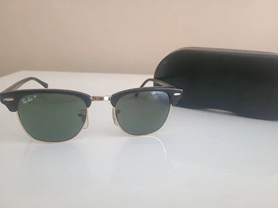 $55 • Buy RAY-BAN CLUBMASTER SUNGLASSES TORTOISE FRAME POLARISED LENS RB3016 49mm *see Pic
