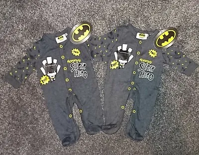 £14 • Buy Batman Baby Grow Bundle Twins 0-3 Months Sold Out Gift Christmas 