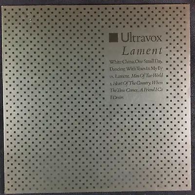 Ultravox Lament 12'' Vinyl Album Chrysalis Records Cdl1459 1984 Synth Pop • £9.99