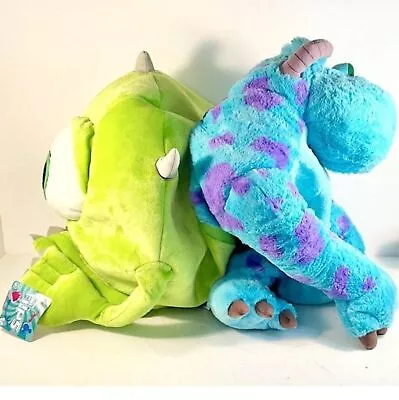 Disney Parks Monsters Inc Sully And  Mike Two In One Flip Plush 20  NEW WITH TAG • $28