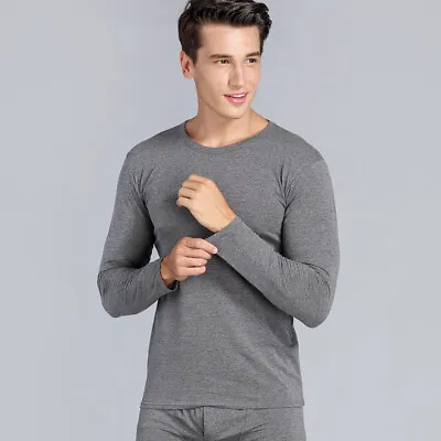 Men's Thermal Underwear Lycra Solid Color Soft High Elastic Comfortable Fabric • $42.42