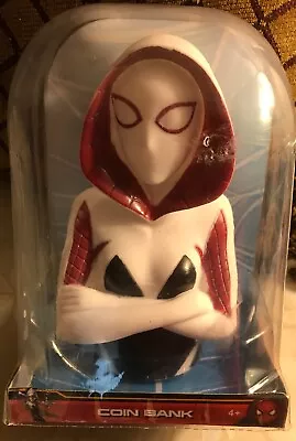 Marvel Spider Women Coin Bank Gwen Stacie Spiderman NEW • $13.99