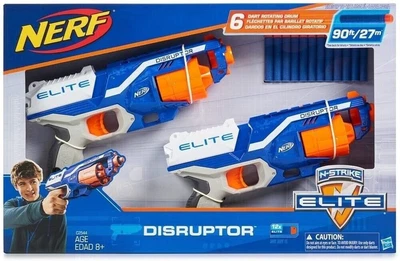 $40.49 • Buy Nerf N-Strike Elite Disruptor Blasters 2 Pack Ages 8+ Toy Gun Fire 6 Darts Gift
