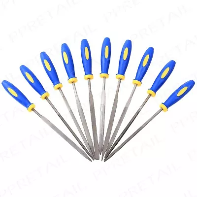 £7.17 • Buy 10Pc QUALITY NEEDLE FILE SET Precision Metal Craft Work Jewellery Mini Tool Kit