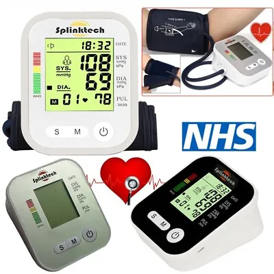 Digital Automatic Blood-Pressure Monitor Meter Upper Arm Intellisense 180-Memory • £12.38