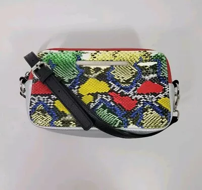 Steve Madden Multicolored Faux Snakeskin Print Crossbody Bag Purse • $21.98