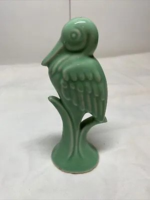 Vintage Green  Pelican Figurine Art Pottery • $18