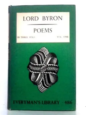 Poems; Volume 1 Lord Byron (Lord Byron - 1948) (ID:96611) • £5.61