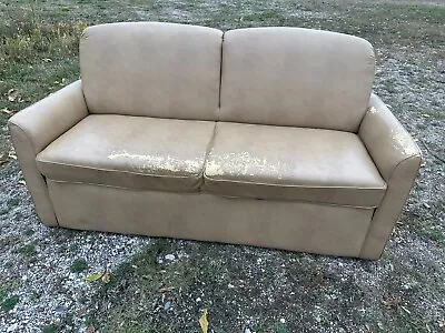 Flexsteel 68  Jack Knife Sofa Bed Couch TAN RV Boat Motorhome Jackknife • $900