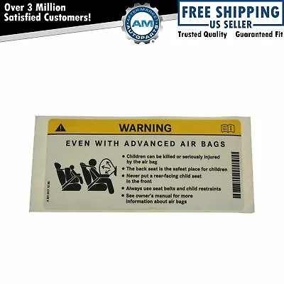 OEM 2218171220 Warning Decal Sunvisor Mounted For Mercedes Benz New • $13.68