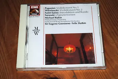 Michael Rabin Spielt Paganini Wieniawski Saint-Saens Sarsate - Slatkin - EMI UK • £88.01