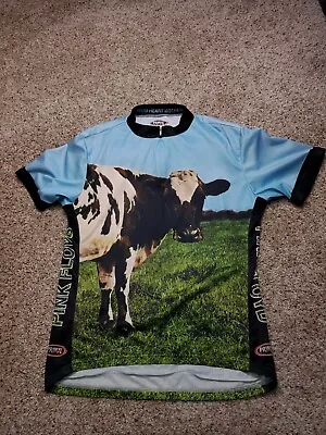 Vintage Primal Pink Floyd Cycling Jersey XL Mens Atom Heart Mother 3/4 Zip 2005 • $34