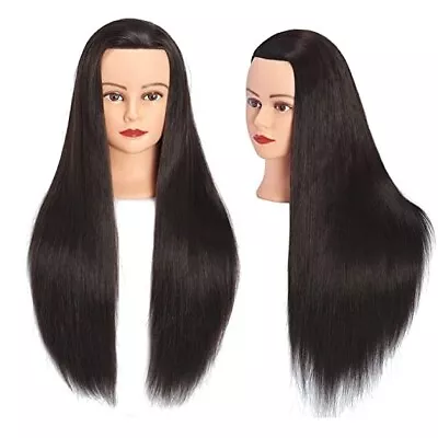 Cosmetology Mannequin Head 100% Human Hair Hairdresser Training Super Long 26-28 • $28.32