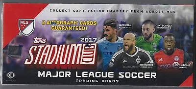 2017 Topps Major League Soccer Stadium Club - Factory Sealed Hobby Box - New! • $215