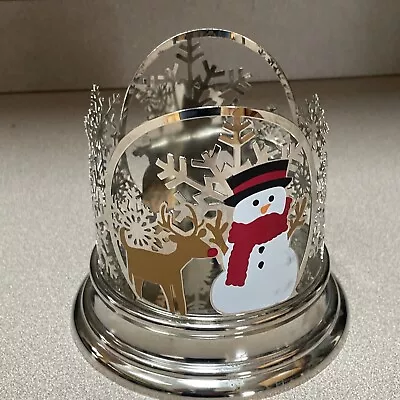 Bath And Body Works Snowman Rudolph Reindeer Snowflake 3 Wick Candle Holder 5  • $12.99