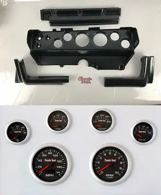 70-74 Mopar E-Body Carbon Dash Carrier Concorse Black Face Gauges • $919.95