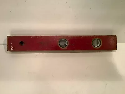 Vintage Red Millers Falls 318 Wood Level Tool Greenfield Mass Original Red Paint • $19.95