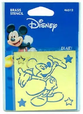 Disney Mickey Mouse Brass Stencil Card Making Journals Stamping  • $4.99