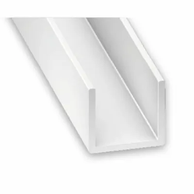 White PVC Plastic U Channel Edging (Packs) 1000mm Lengths • £163.69