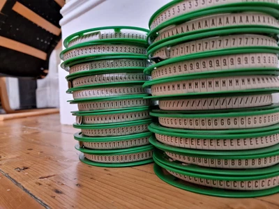 £29.50 • Buy Partex Cable Markers - Job Lot Numbers And Letters - Dia 5-6.5 - 20 Reels