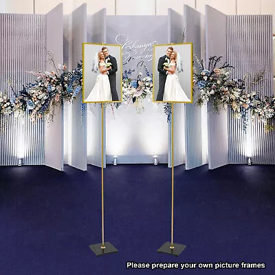 Adjustable Wedding Easel Stand Floor Mount Advertising Posters Photo Display • $28.51