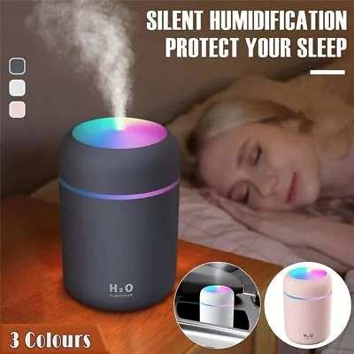 USB Car Air Purifier Diffuser Aroma Oil Humidifier Mist Led Night Light Home AU • $13.18