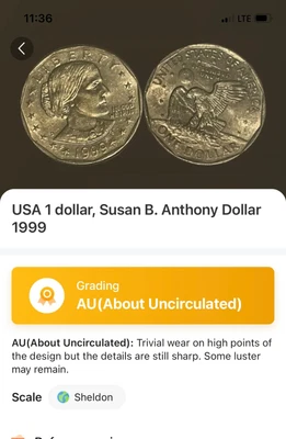 $2 • Buy 1979-D Susan B Anthony Liberty One Dollar Coin Silver Coin Collecting