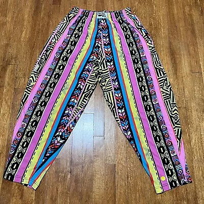 VTG Crazee Wear Jogger Men M Baggy Genie Parachute Pants MC Hammer USA 80s 90s • $115