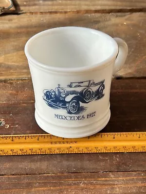 Vintage Surrey Milk Glass Shaving Mug  Mercedes 1927  • $4