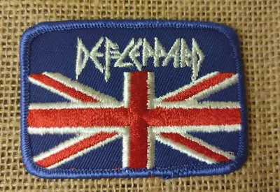 VINTAGE PATCH Def Leppard Union Jack Patch 1980s Rare Hair Metal NEW Sew/Iron-On • $20