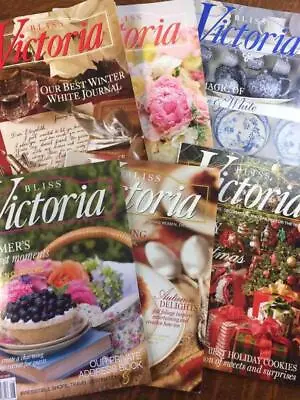 Lot Of 6 VICTORIA Bliss Magazines Vintage 2008 Complete Year Back Issues • $29.99