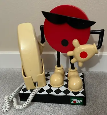 Vintage 1990's 7up Spot Phone Push Button • $45