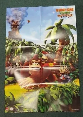 Donkey Kong Country Big NEW Nintendo Power Poster Nintendo NES SNES N64 Gamecube • $29.99