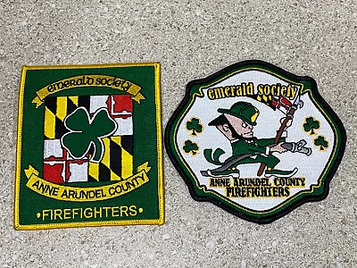 Anne Arundel County Maryland Fire Department Patches Emerald Society Firefighter • $13.99